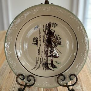 Louisville Stoneware Kentucky Derby Plate Horse Jockey Rare